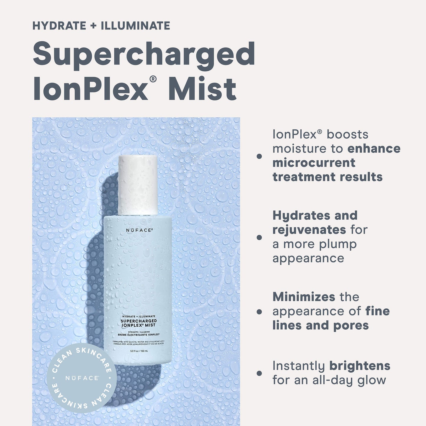 NuFACE Supercharged IonPlex Facial Mist